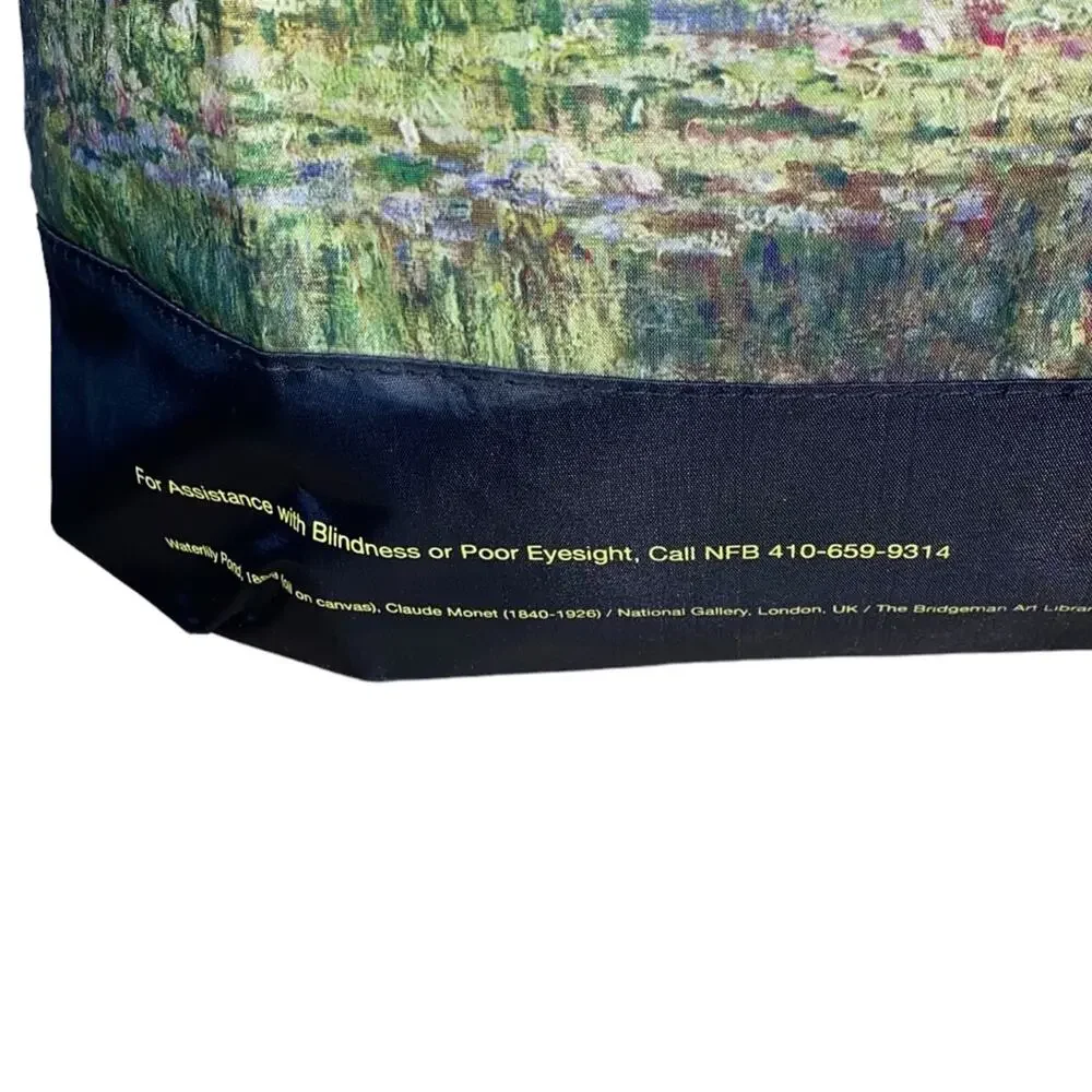 Claude Monet Water Lily Pond‎ Tote Bag Bridgeman Art Gallery Reusable Museum Art